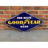 Enamel Goodyear Fan Belt/Hose Sign