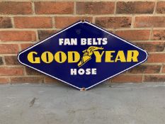 Enamel Goodyear Fan Belt/Hose Sign