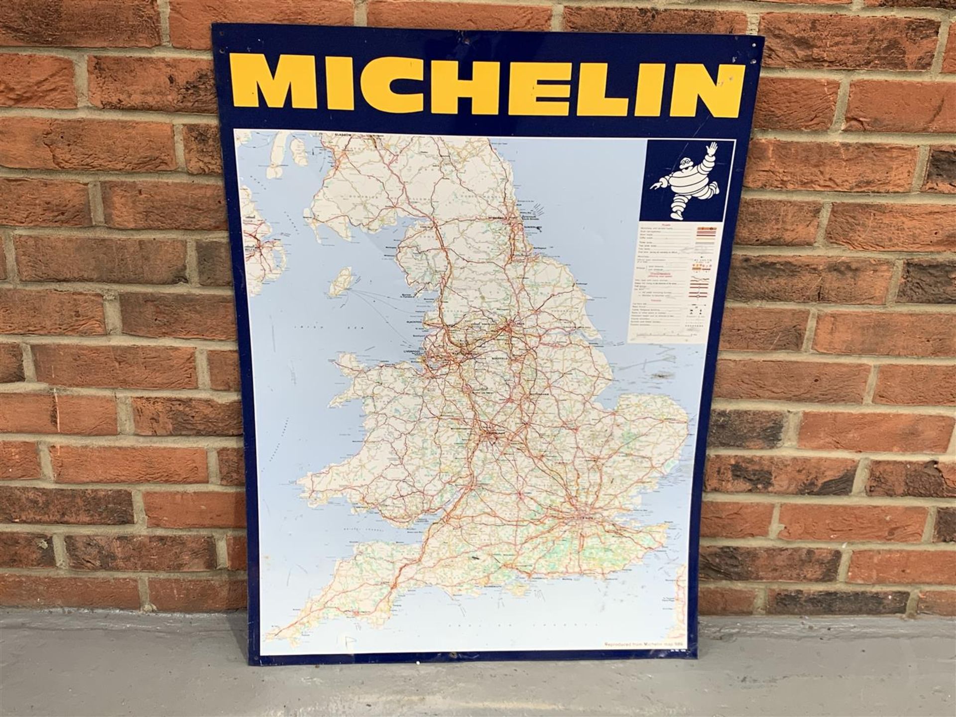 Tin Michelin Map Sign