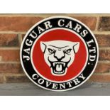 Cast Aluminium Circular Jaguar Sign