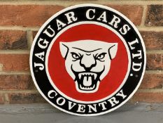 Cast Aluminium Circular Jaguar Sign