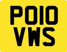 PO10 VWS Registration Number