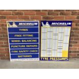Tin Michelin Tyre Pressure Sign & Plastic Michelin Sign(2)