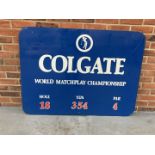 Metal On Board Colgate World Matchday Golf Championship Board