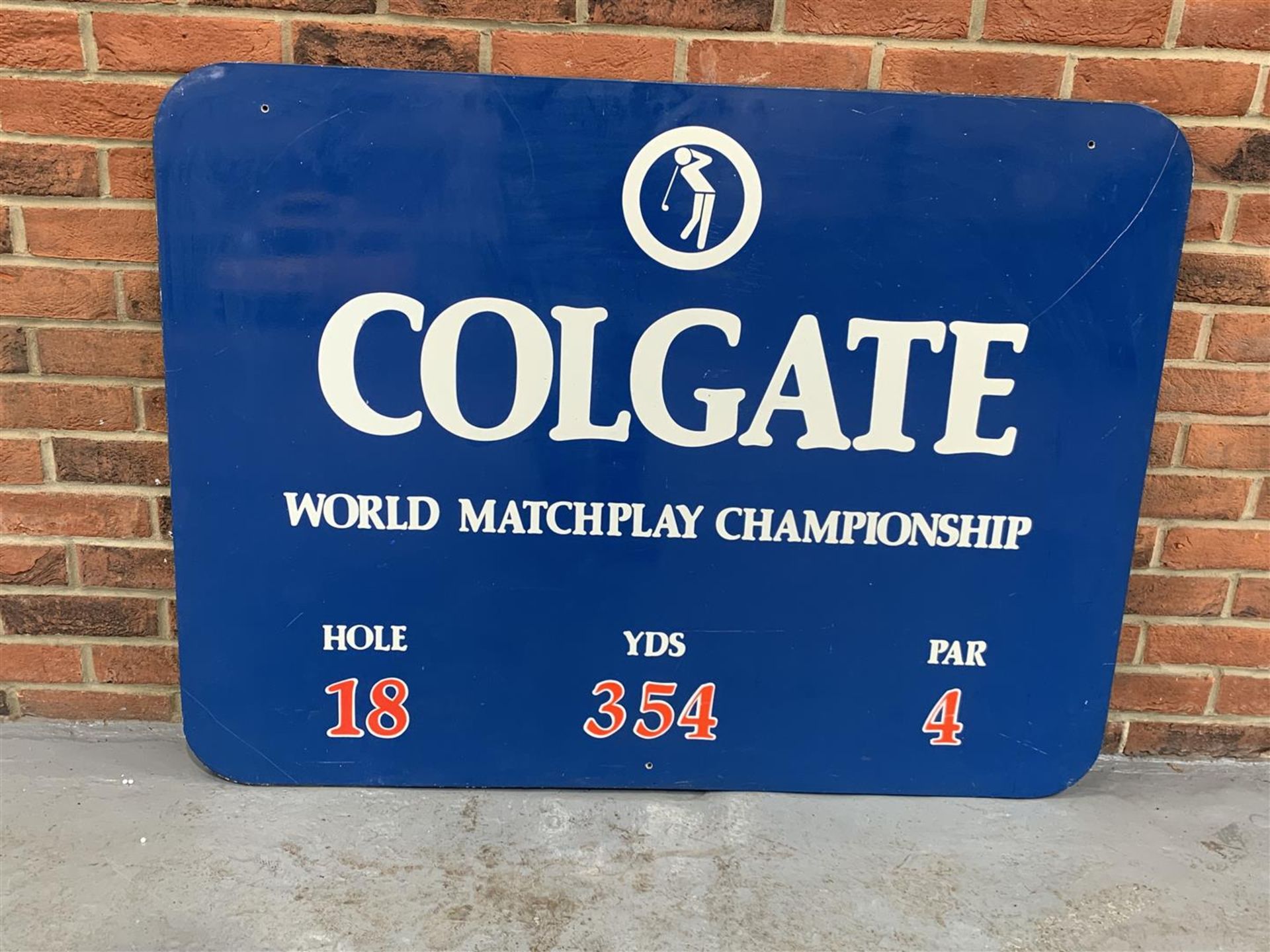 Metal On Board Colgate World Matchday Golf Championship Board