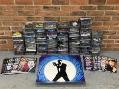 Collection Of 61 James Bond 007 Collectors Cars & Magazines