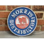 Cast Aluminium Circular Morris Distributor Sign