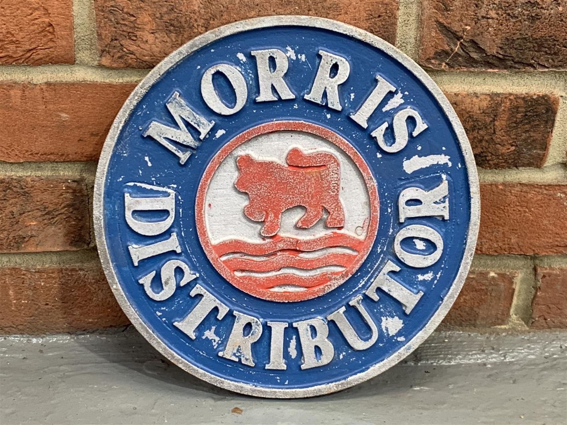 Cast Aluminium Circular Morris Distributor Sign