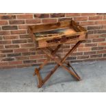 Modern Wooden Goodwood Festival Of Speed Butlers Tray & Stand