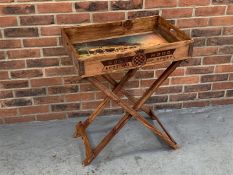 Modern Wooden Goodwood Festival Of Speed Butlers Tray & Stand