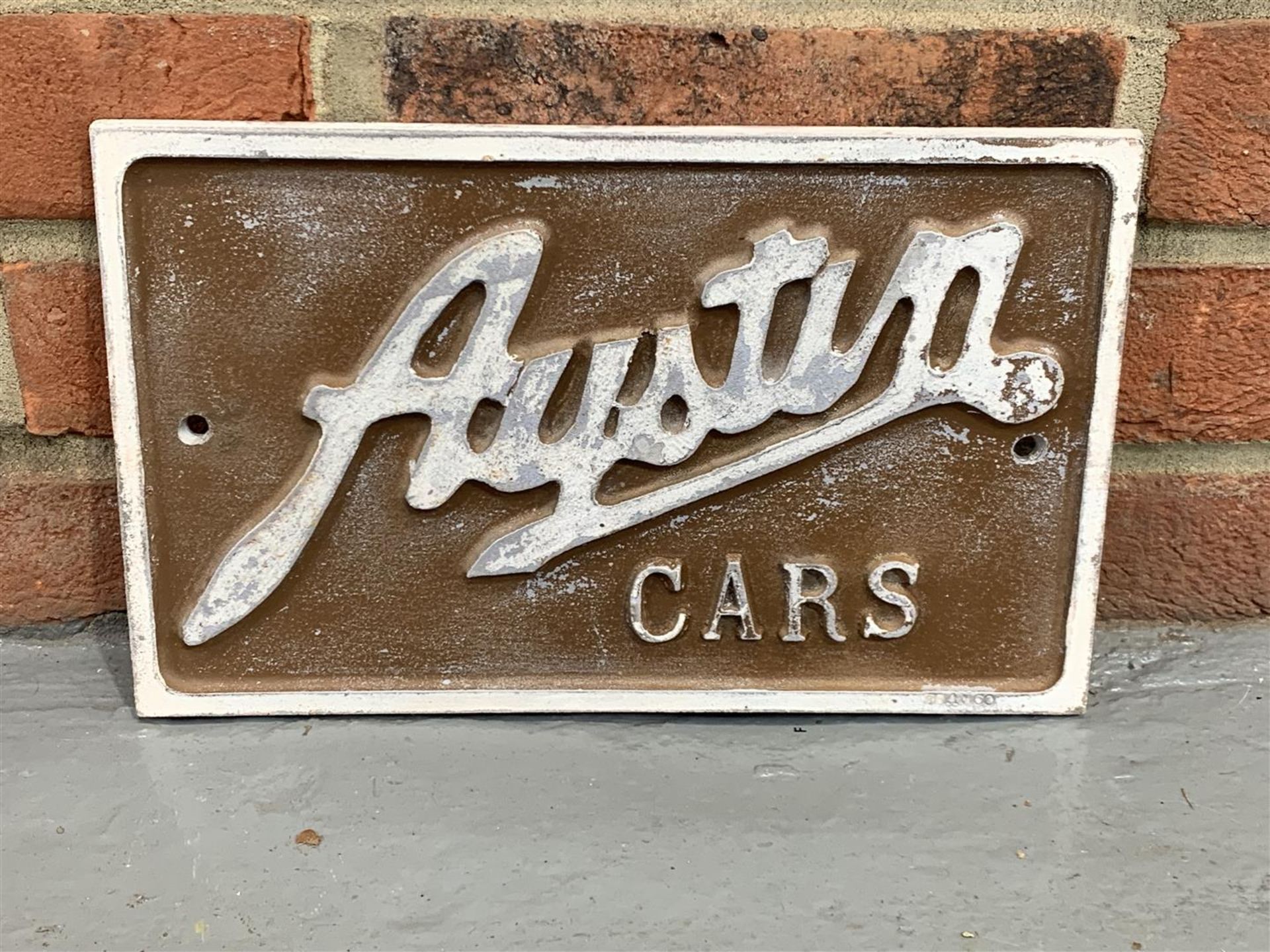 Cast Aluminium Austin Cars Sign