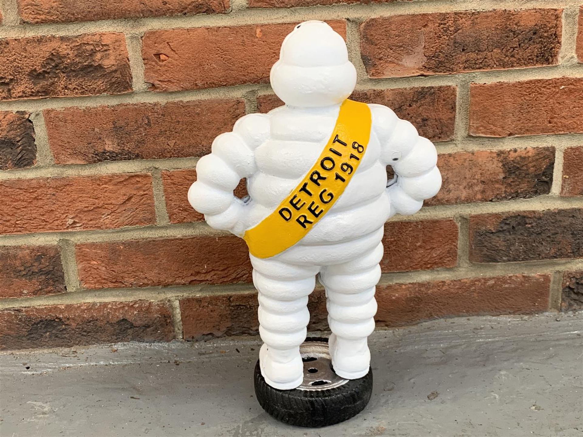 Cast Iron & Painted Michelin Man Display - Image 2 of 2