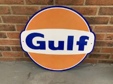 Metal Gulf Sign
