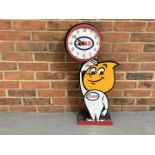 Modern Painted Mr Drip Freestanding Clock