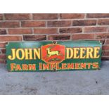 Enamel John Deere Farm implements Sign