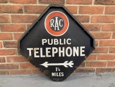 Original RAC Public Telephone Sign