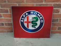 Metal Alfa Romeo Sign