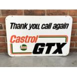 Aluminium Castrol GTX Sign