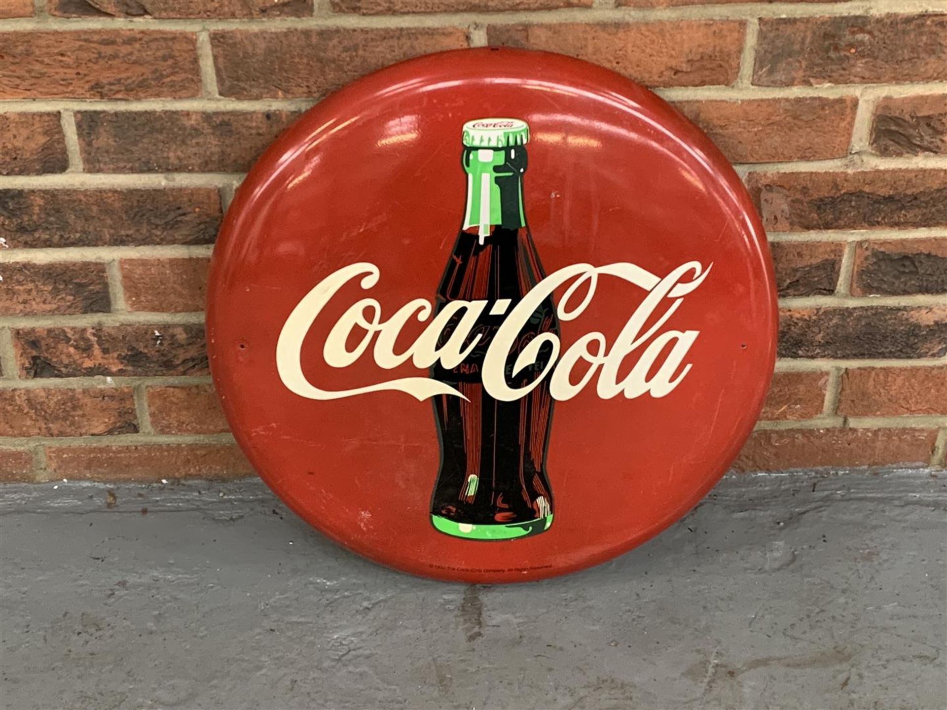 Metal Convex Coco Cola Sign