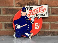 Double Sided Pepsi-Cola WW2 era Hanging Card Sign