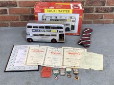 Boxed Routemaster Bus With Quantity Bus Ephemera