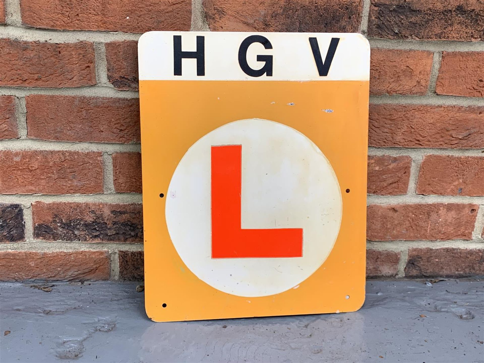 Metal HGV Learner Sign