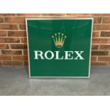 Modern Illuminated Rolex Dealership Sign