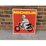 Aluminium Flanged Michelin Motorbike Sign