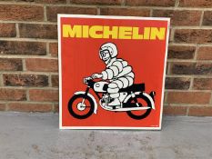 Aluminium Flanged Michelin Motorbike Sign