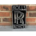 Cast Aluminium Rolls Royce Sign