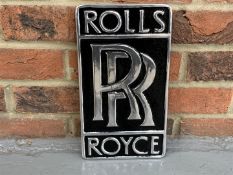 Cast Aluminium Rolls Royce Sign