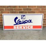 Metal Vespa Service Sign