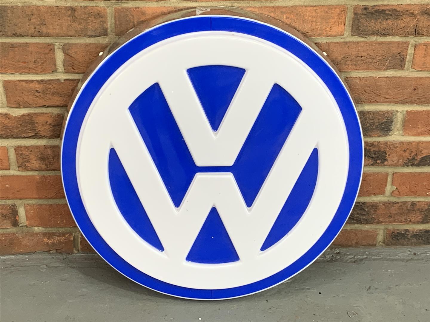 Modern Illuminated VW Dealership Sign