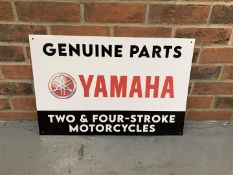 Metal Yamaha Two & Four Stroke Motorcycles Sign