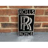 Cast Aluminium Rolls Royce Sign