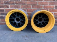 Two Lotus Racing Alloy Wheels