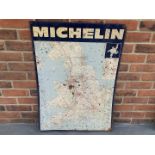 Tin Michelin Map Sign