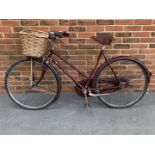 Vintage Ladies James Superlux Bicycle With Basket