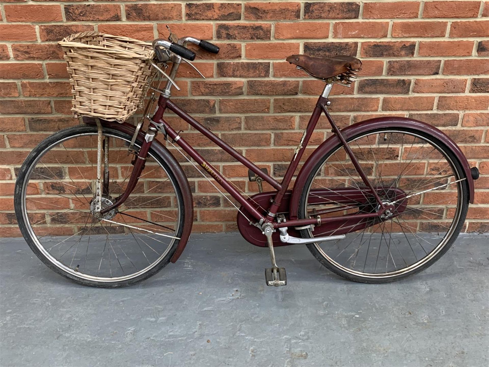 Vintage Ladies James Superlux Bicycle With Basket