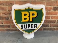 Glass BP Super" Petrol Globe"