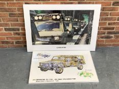 Original 1996 Land Rover Camel Trophy" & 1997 Defender XD 110 "Wolf" Poster (2)"