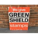 Aluminium We Give Green Shield Stamps" Sign"