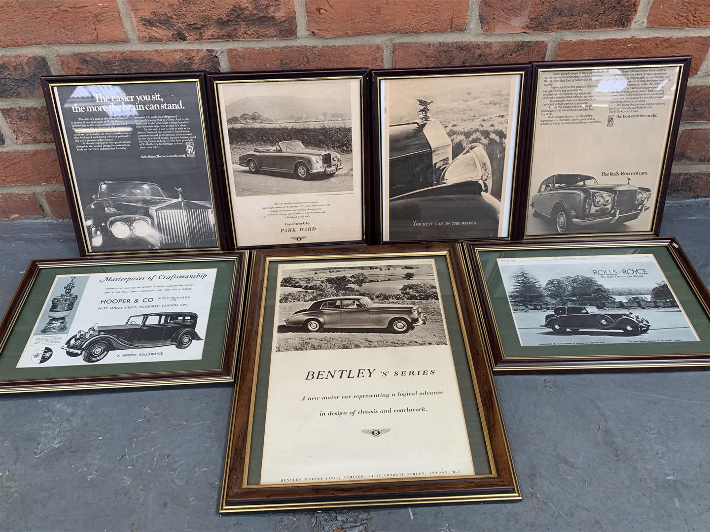 Seven Rolls Royce & Bentley Framed Prints - Image 2 of 3