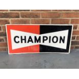 Aluminium Champion" Spark Plug Sign"