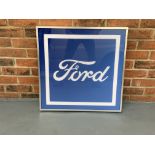 Modern Ford Illuminated Dealership Sign