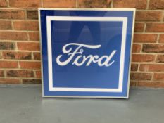 Modern Ford Illuminated Dealership Sign