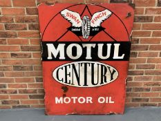 Painted Motul Century Motor Oil Sign (Ex Goodwood Display)