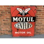 Painted Motul Century Motor Oil Sign (Ex Goodwood Display)