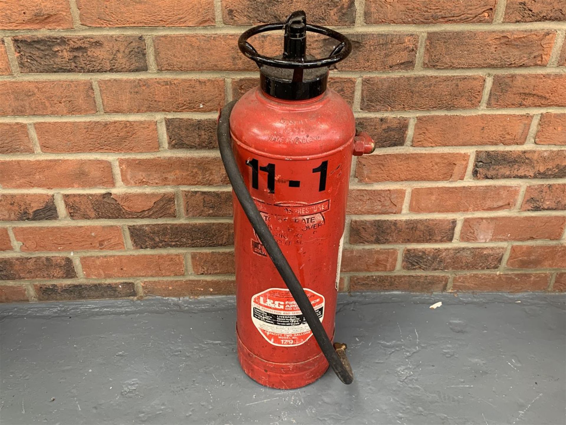 Six Vintage Fire Extinguishers Simplex/Waterloo Etc - Image 2 of 7