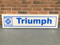 Modern British Leyland Triumph Illuminated Sign